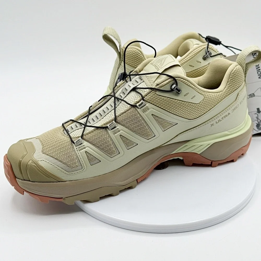 Salomon Beige and Peach Trail Running Shoes
